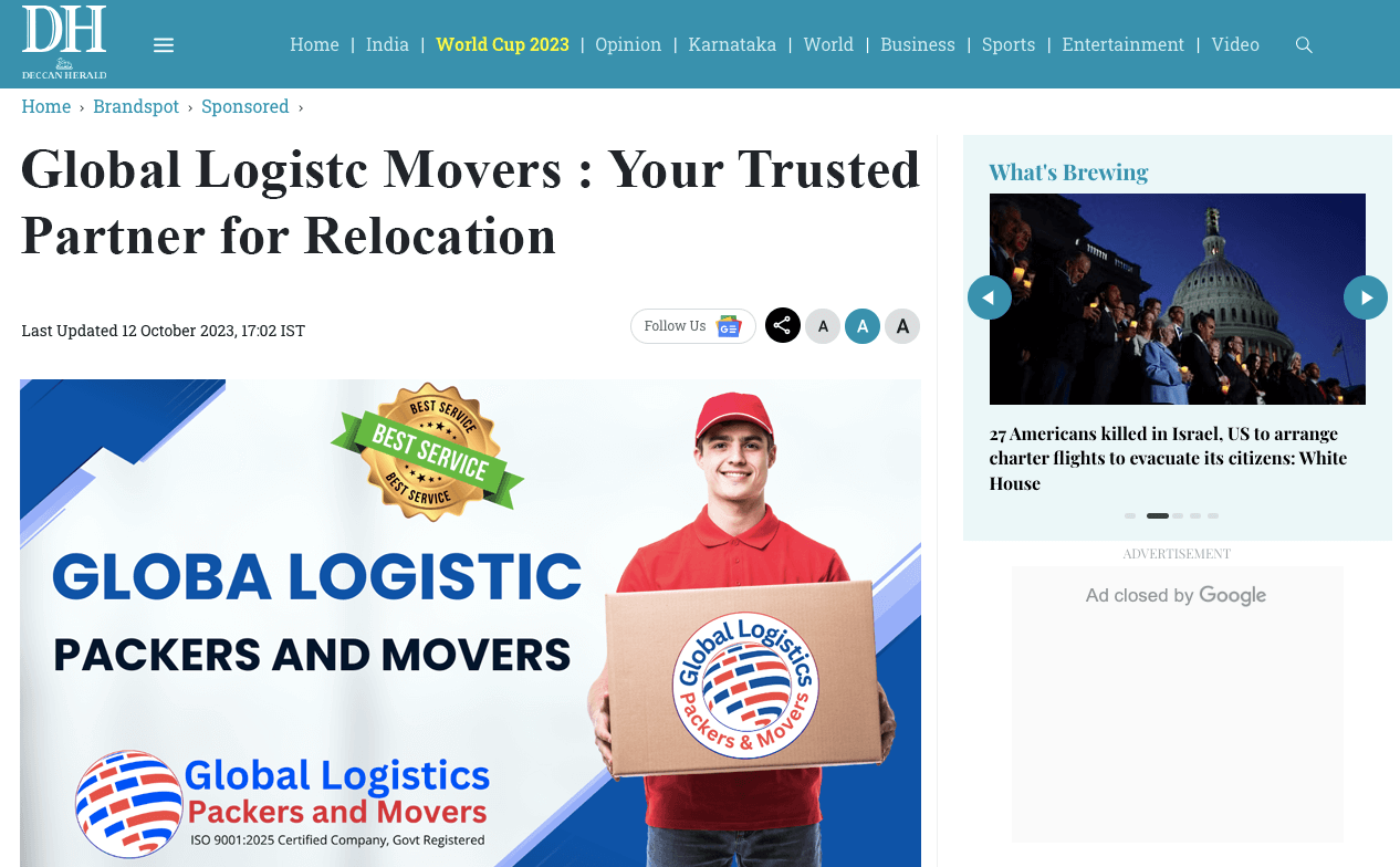 Deccan Global Logistic and Movers