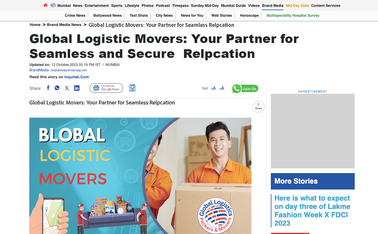 Mid-day Global Logistic and Movers